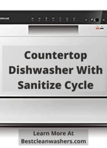Countertop Dishwasher With Sanitize Cycle